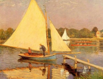  boat - Boaters in Argenteuil Claude Monet